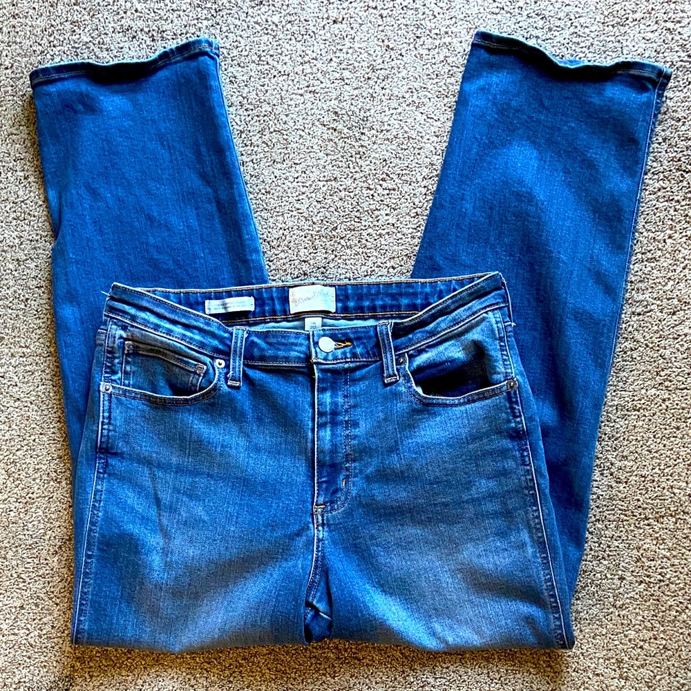 Universal Threads high rise everyday straight blue denim Jeans women’s Sz 14